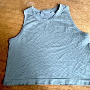 Lululemon Sage Green Sleeveless Crop Tank Top